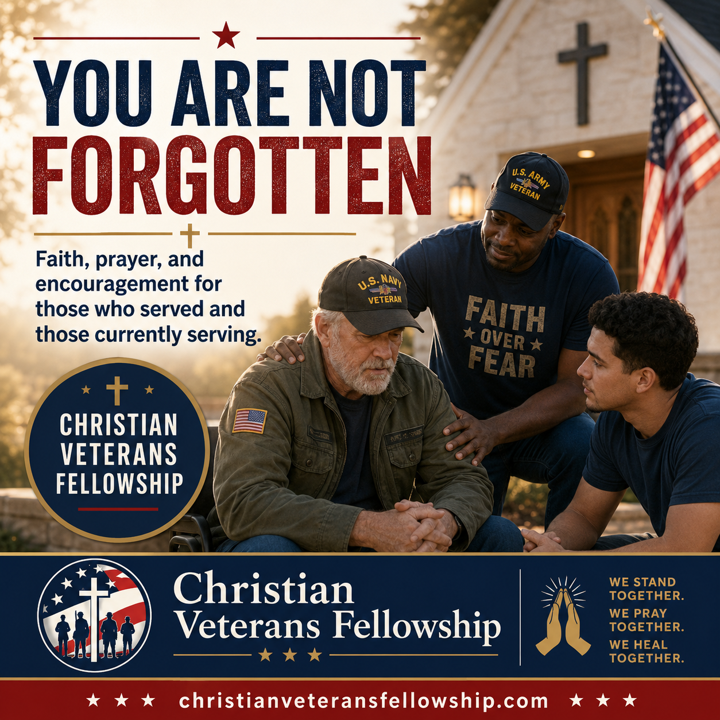 Caregivers Need Encouragement Too Christian Veterans Fellowship shareable graphic