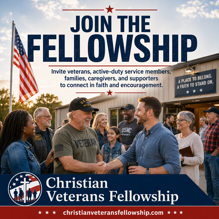 Hope for Military Families Christian Veterans Fellowship shareable graphic