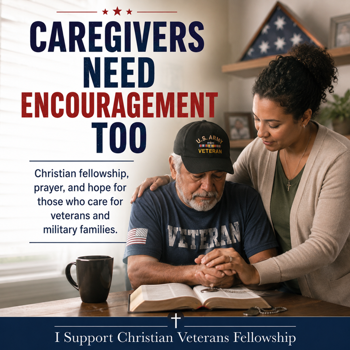 Pray for Those Who Serve Christian Veterans Fellowship shareable graphic